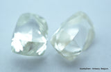 2.19 CARATS H VS1 FINE PAIR OF NATURAL UNCUT DIAMONDS ROUGH DIAMONDS