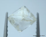 3.25 CARATS RARE WHITE PAIR OF NATURAL UNCUT DIAMONDS ROUGH OUT DIAMOND MINE