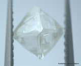 3.25 CARATS RARE WHITE PAIR OF NATURAL UNCUT DIAMONDS ROUGH OUT DIAMOND MINE