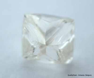 3.25 CARATS RARE WHITE PAIR OF NATURAL UNCUT DIAMONDS ROUGH OUT DIAMOND MINE