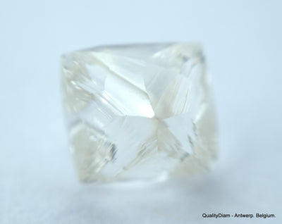 3.25 CARATS RARE WHITE PAIR OF NATURAL UNCUT DIAMONDS ROUGH OUT DIAMOND MINE