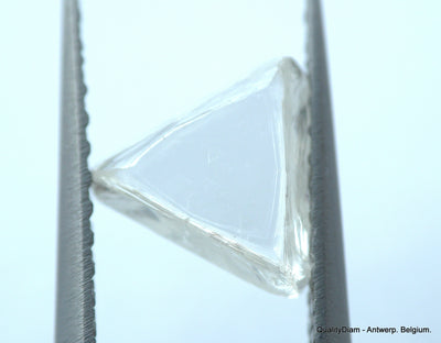 3.14 CARATS TRIANGLE SHAPE NATURAL UNCUT DIAMONDS ROUGH DIAMONDS SET OF 3