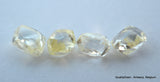 4.23 CARATS FINE COLLECTION OF NATURAL UNCUT DIAMONDS ROUGH OUT DIAMOND MINE