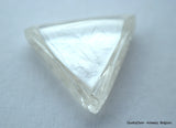 3.14 CARATS TRIANGLE SHAPE NATURAL UNCUT DIAMONDS ROUGH DIAMONDS SET OF 3