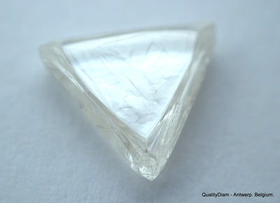 3.14 CARATS TRIANGLE SHAPE NATURAL UNCUT DIAMONDS ROUGH DIAMONDS SET OF 3