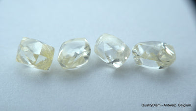 4.23 CARATS FINE COLLECTION OF NATURAL UNCUT DIAMONDS ROUGH OUT DIAMOND MINE