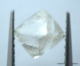2.11 carats G VVS1 pair of natural uncut diamonds rough out from diamond mine