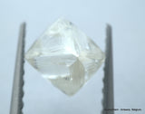 2.11 carats G VVS1 pair of natural uncut diamonds rough out from diamond mine