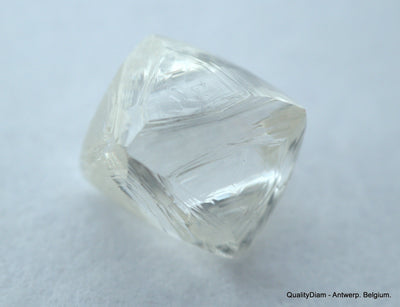 2.11 carats G VVS1 pair of natural uncut diamonds rough out from diamond mine