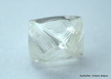 2.11 carats G VVS1 pair of natural uncut diamonds rough out from diamond mine