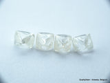 4.08 CARATS WHITE H VS-VVS, NATURAL UNCUT DIAMONDS ROUGH OUT FROM DIAMOND MINE
