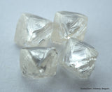 4.08 CARATS WHITE H VS-VVS, NATURAL UNCUT DIAMONDS ROUGH OUT FROM DIAMOND MINE