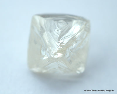 4.08 CARATS WHITE H VS-VVS, NATURAL UNCUT DIAMONDS ROUGH OUT FROM DIAMOND MINE