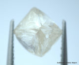 4.08 CARATS WHITE H VS-VVS, NATURAL UNCUT DIAMONDS ROUGH OUT FROM DIAMOND MINE
