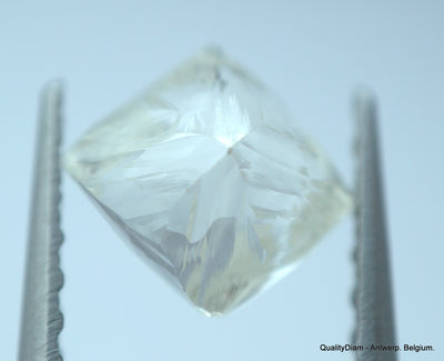 4.08 CARATS WHITE H VS-VVS, NATURAL UNCUT DIAMONDS ROUGH OUT FROM DIAMOND MINE