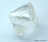 2.01 carats H VVS1 pair of natural uncut diamonds rough out from diamond mine