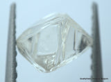 2.01 carats H VVS1 pair of natural uncut diamonds rough out from diamond mine