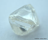 2.01 carats H VVS1 pair of natural uncut diamonds rough out from diamond mine