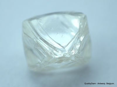 2.01 carats H VVS1 pair of natural uncut diamonds rough out from diamond mine