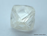 2.01 carats H VVS1 pair of natural uncut diamonds rough out from diamond mine