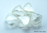 4.91 CARATS COLLECTION OF NATURAL UNCUT DIAMONDS ROUGH, OUT FROM DIAMOND MINE