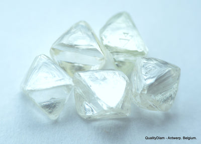 4.91 CARATS COLLECTION OF NATURAL UNCUT DIAMONDS ROUGH, OUT FROM DIAMOND MINE