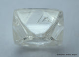 1.85 carats pair of natural uncut diamonds rough, out from diamond mine