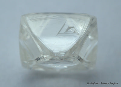 1.85 carats pair of natural uncut diamonds rough, out from diamond mine