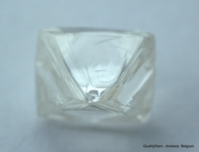 1.85 carats pair of natural uncut diamonds rough, out from diamond mine