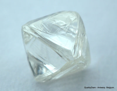 1.85 carats pair of natural uncut diamonds rough, out from diamond mine