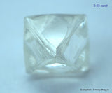 1.87 carats G VVS1 pair of natural uncut diamonds rough, out from diamond mine