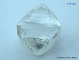 1.87 carats G VVS1 pair of natural uncut diamonds rough, out from diamond mine