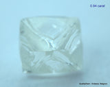1.87 carats G VVS1 pair of natural uncut diamonds rough, out from diamond mine