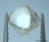 1.91 carat pair of natural uncut diamonds rough, out from diamond mine