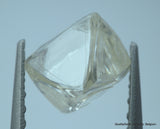 1.91 carat pair of natural uncut diamonds rough, out from diamond mine