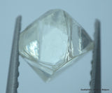 1.91 carat pair of natural uncut diamonds rough, out from diamond mine