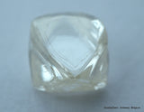 1.91 carat pair of natural uncut diamonds rough, out from diamond mine