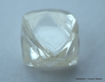 1.91 carat pair of natural uncut diamonds rough, out from diamond mine