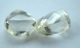 1.95 CARATS FINE PAIR OF NATURAL UNCUT DIAMONDS ROUGH DIAMONDS OUT DIAMOND MINE