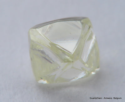 I VVS1 Real & beautiful diamond out diamond mine. Natural, uncut gemstone