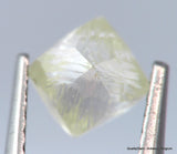 Flawless Clean White 0.62 Carat Rough Diamond Natural, Genuine Diamond Uncut