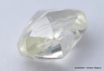 G Flawless, clean white gem diamond out from a diamond mine. Natural diamond.