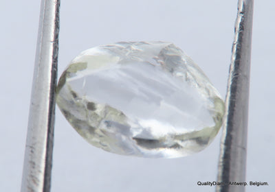 F VS1 diamond ideal for uncut diamond jewelry. Out from a diamond mine 0.77 carat