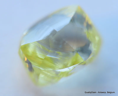 Beautiful diamond intense fancy yellow rare natural diamond mackle