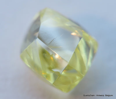 Beautiful diamond intense fancy yellow rare natural diamond mackle