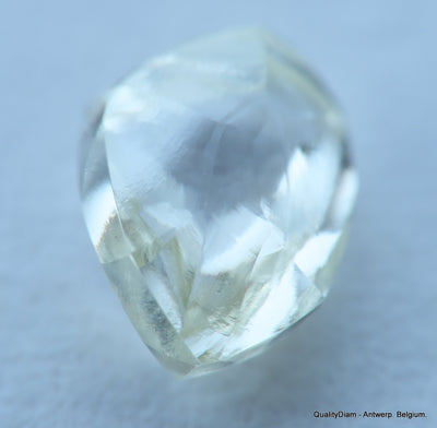 Flawless, clean white diamond out from a diamond mine. Natural diamond gemstone