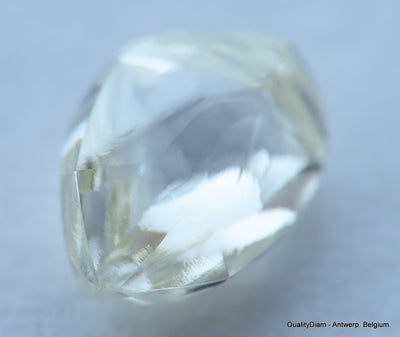 Flawless, clean white diamond out from a diamond mine. Natural diamond gemstone