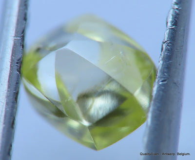 Beautiful diamond intense fancy yellow rare natural diamond mackle