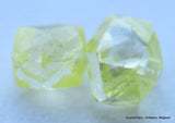 0.62 carats beautiful Intense Fancy Yellow natural diamonds out from diamond mines