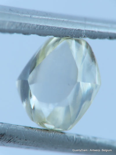 H VS2 natural diamond ideal for uncut diamond jewelry. Out from a diamond mine